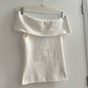 Maje Rib Knit Bardot Neck Top - NWT!